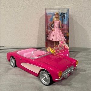 AMC Barbie the Movie Doll and Pink Corvette Car Popcorn Bucket